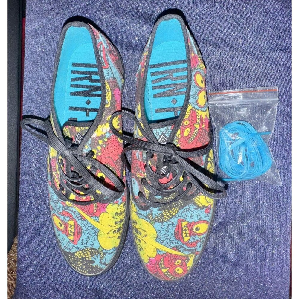 New Rare IRON FIST Winston Monsters Ball Canvas Sneakers Men’s US 9.5 Xtra Laces
